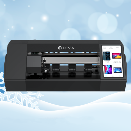 Devia beépített kijelzős fólia vágó gép + 50db telefon fólia