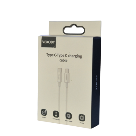 Vekoby Type-C to Type-C töltő és adatkábel
