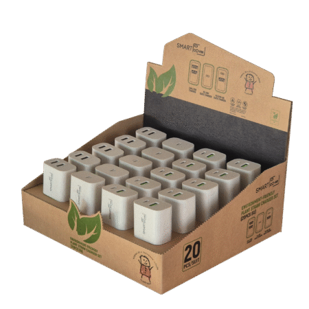 SmartCover 20 db-os Környezetbarát Gyorstöltő Szett – PD + QC Töltőfejek